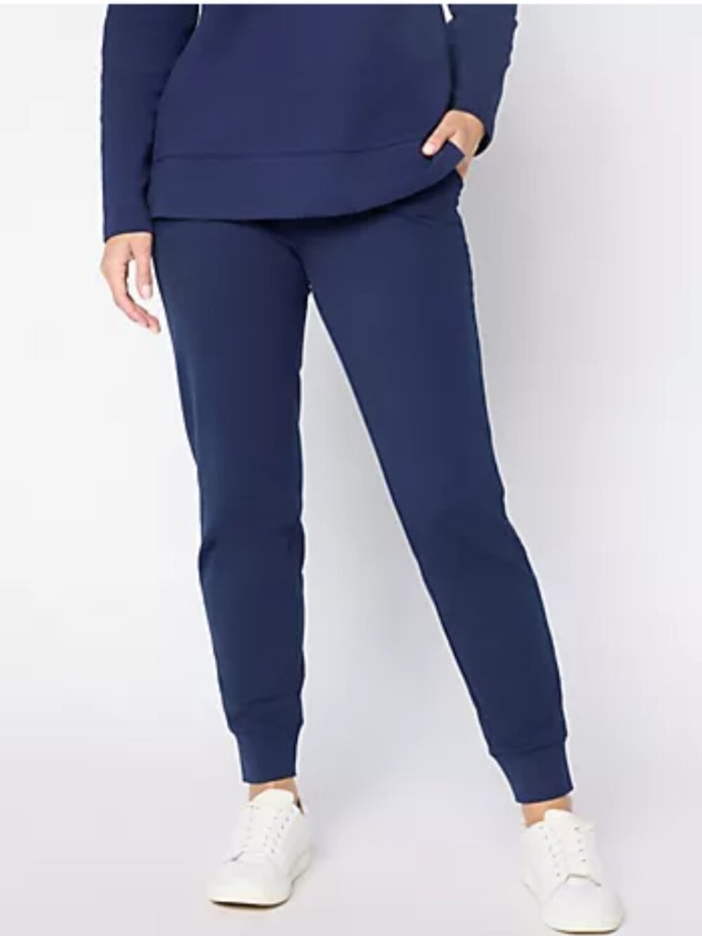 Denim & Co. Regular EasyWear French Terry Ankle Jogger - Size: Small - NIP